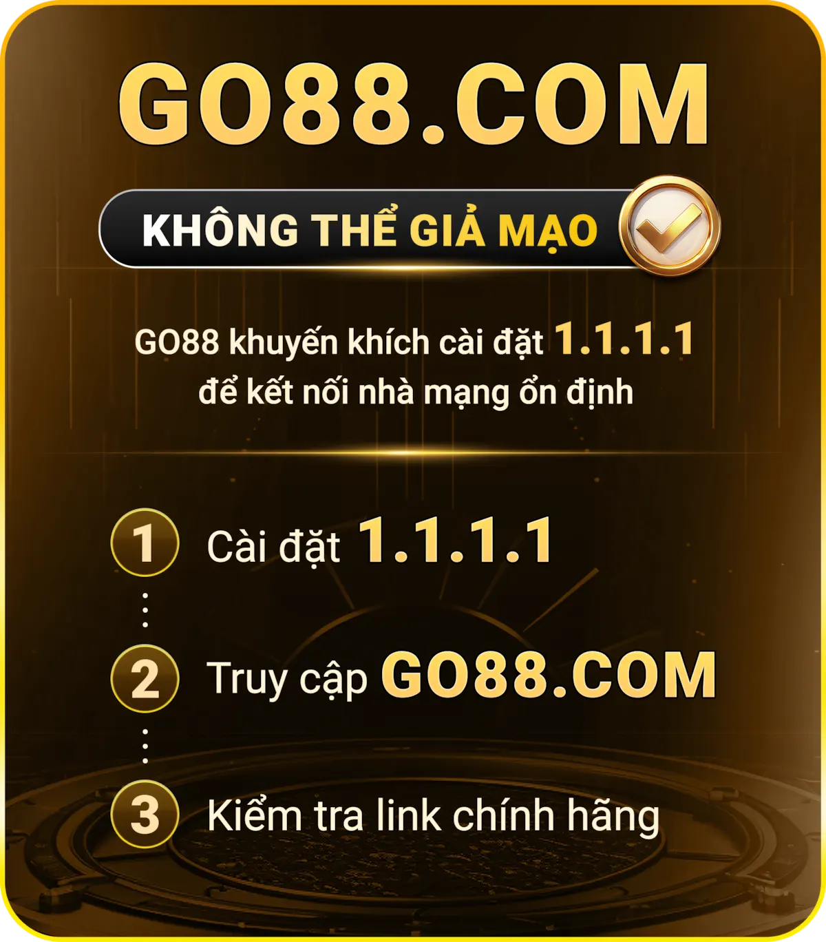 Biện pháp an toàn khi sử dụng 1.1.1.1 truy cập Go88 